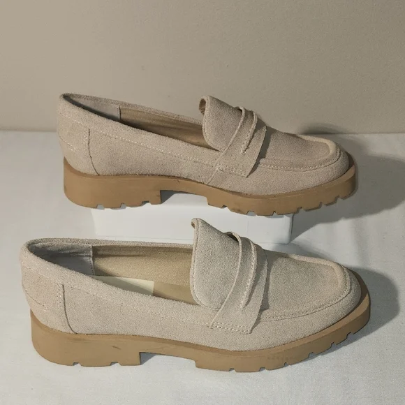 Dolce Vita Beige Loafers - Picture 2 of 8